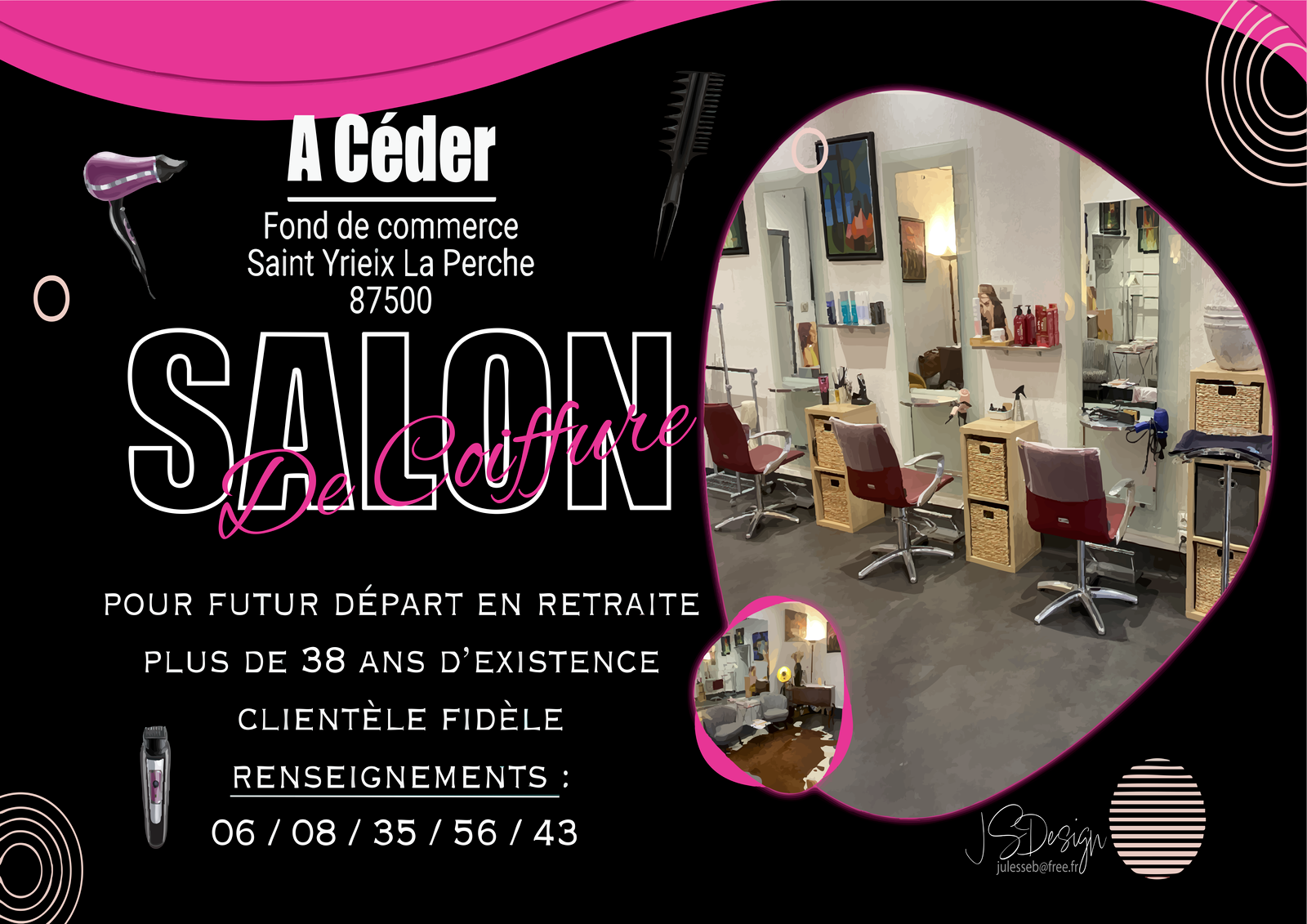 affiche salon de coiffure affiche salon de coiffure